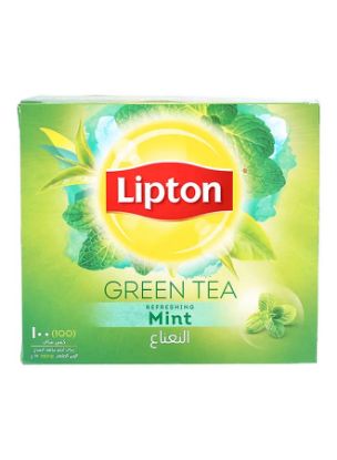 Picture of Lipton Tea Bag Green Mint Citrus Clear 100 's