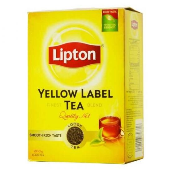 Picture of Lipton Yellow Label Black Loose Tea 200gm