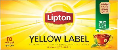 Picture of Lipton Yellow Label Natural Taste 25 Tea Bags 1Pack