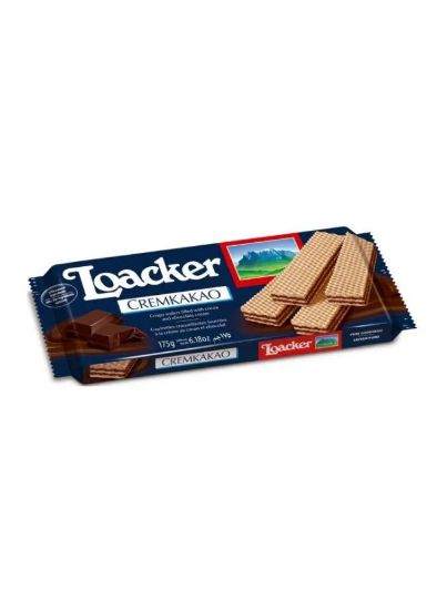 Picture of Loacker Cremkakao Crispy Wafers Filled With Chocolte Cream No Trans Fats 175gm