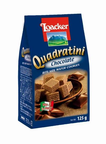 Picture of Loacker Quadratini Chocolate Wafer Cookies 125gm