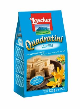 Picture of Loacker Quadratini Vanilla Wafer Cookies 125gm