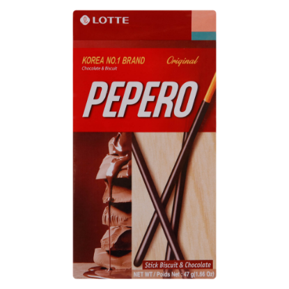 Picture of Lotte Pepero Stick Biscuit & Chocolate Original 47gm