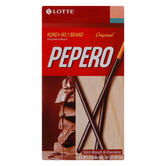Picture of Lotte Pepero Stick Biscuit & Chocolate Original 47gm