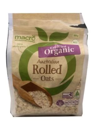 Picture of Macro Whitefoods Market Organic Oats Rolled 500gm