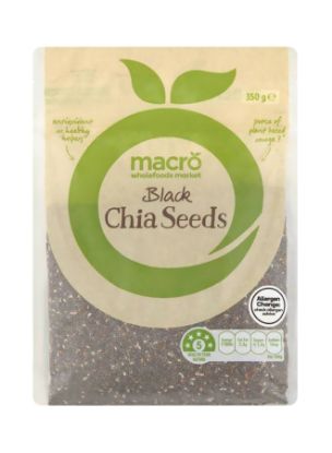 Picture of Macro Wholefoods Market Seed Black Chia 350gm