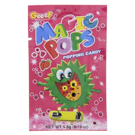 Picture of Geeef Magic Pops Popping Candy Strawberry Flavour 5.5gm