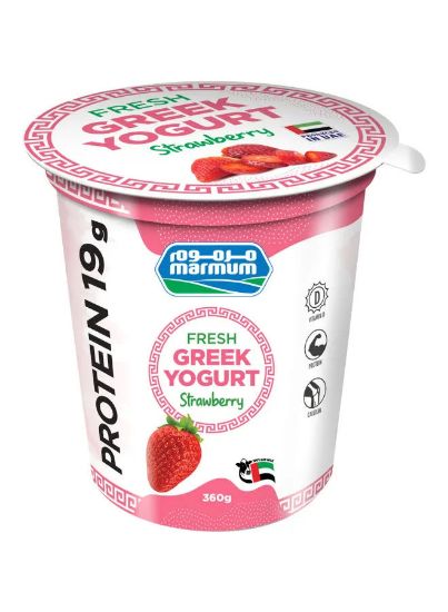 Picture of Marmum Yogurt Greek Strawberry, 360gm