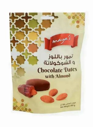 Picture of Maya's Dates Chocolate With Almond 150gm