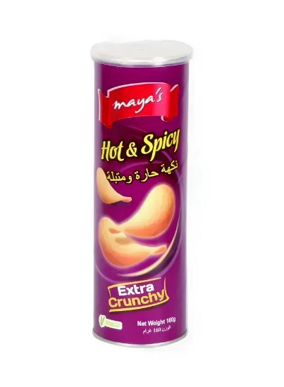 Picture of maya's Potato Chips Hot & Spicy 160gm