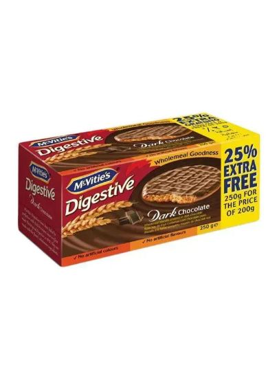 Picture of Mcvities Digestiv Dark Chocolate 25%Extra Free 250gm