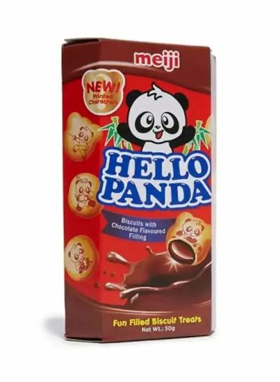 Picture of Meiji Hello Panda Biscuits With Chocolate Flavoured 50gm