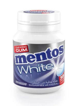 Picture of Mentos Chewing Gum white Peppermint Sugar Free 54gm