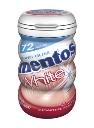 Picture of Mentos White Chewing Gum Strawberry 72pcs