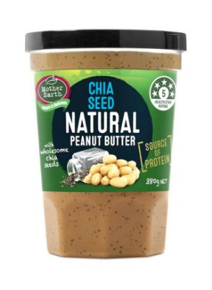 Picture of Mother Earth Natural Chia Peanut Butter No Added Sugar 380gm