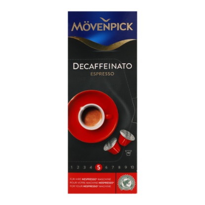 Picture of Movenpick 10 Caps Of Decaffeinato Espresso Intensity 5/10 53gm