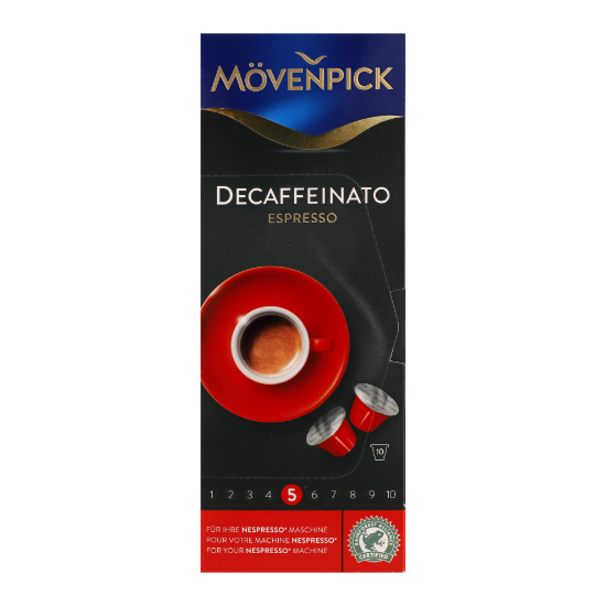 Picture of Movenpick 10 Caps Of Decaffeinato Espresso Intensity 5/10 53gm