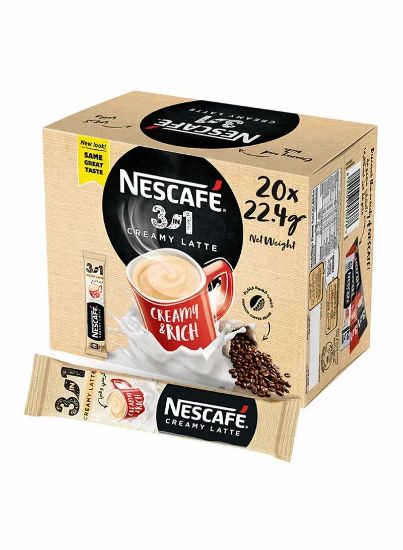 Picture of Nescafe 3In1 Creamy Latte Sachets 20x22.5gm