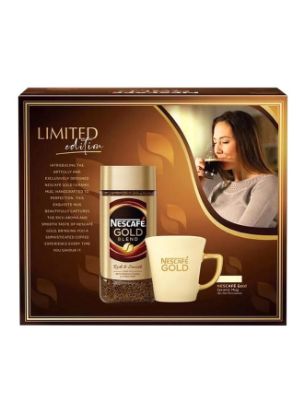 Picture of Nescafe Coffee Gold Dark Roast With Mug 190gm