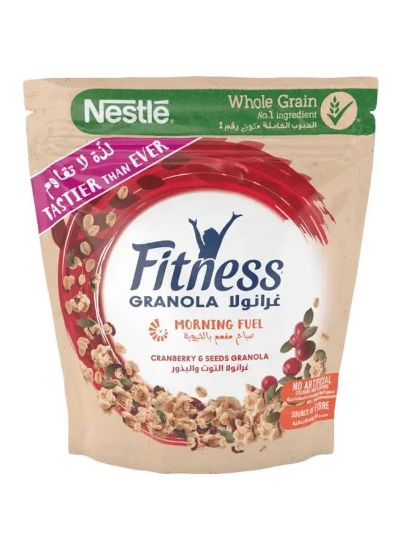 Picture of Nestle Fitness Granola Morning Fuel With Cranberry & Seeds 450gm