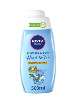 Picture of Nivea Baby Shampoo & Bath Head To Toe Alcohol Parabean 500ml