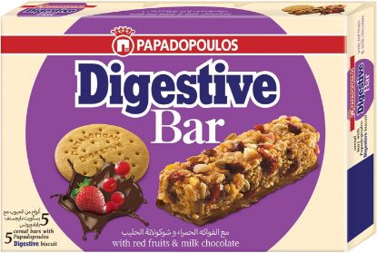 Picture of Papadopoulos Fruit & Chocolate Bar Multipack 5x28gm