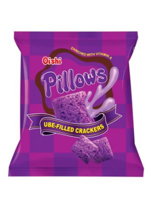 Picture of Oishi Cracker Pillow Ube 38gm