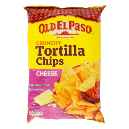 Picture of Old EL Paso Crunchy Tortilla Chips Cheese 185gm