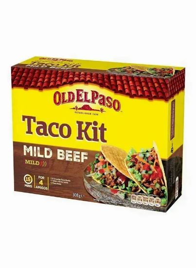 Picture of Old El Paso Taco Kit With Garlic & Paprika Seasoning 308gm