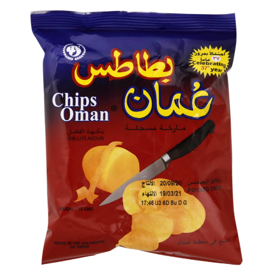 Picture of Oman Chips Chilli Flavour 15gm