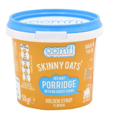 Picture of Oomf Skinny Oats Golden Syrup Flavour Instant Porridge 50gm