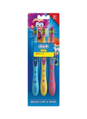 Picture of Oral-B Toothbrush Kids Extra Soft 2+Years (2+1 Pack)