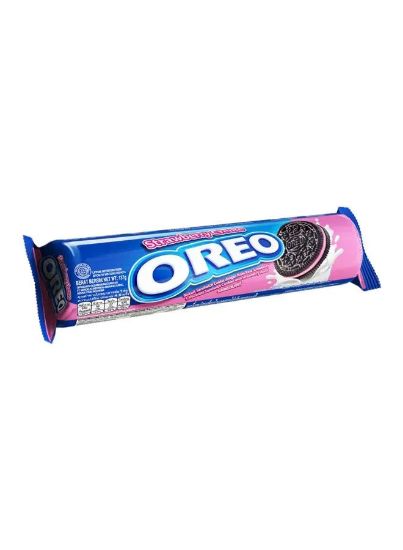 Picture of Oreo Biscuit Strawberry Cream 137gm