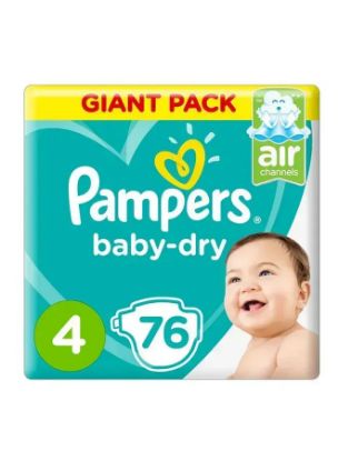 Picture of Pampers Baby  dry Diaper Large 4 76's