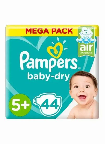 Picture of Pampers Baby Dry Diaper Size 5+ 12-17kg 44's