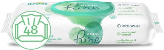 Picture of Pampers Baby Wipes Aqua Pure 48's