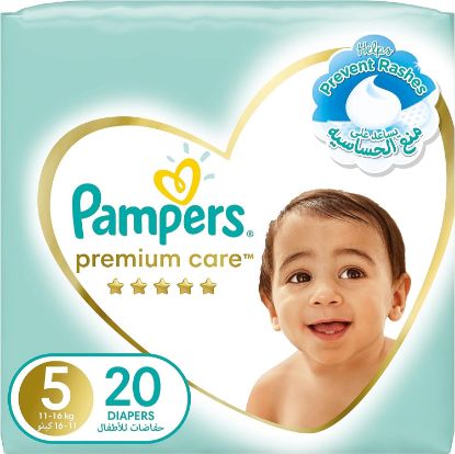 Picture of Pampers Premium Care Baby Diaper Size 5 11-16kg 20's