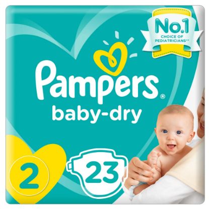 Picture of Pampers Baby Diaper Newborn Small 2 3-8Kg 23Diapers