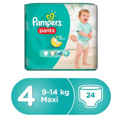 Picture of Pampers Baby Pants Diaper Size 4 9-14kg 24's