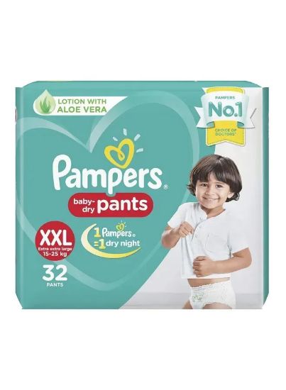 Picture of Pampers Baby Diaper Extra Size 6 15+25Kg 32's