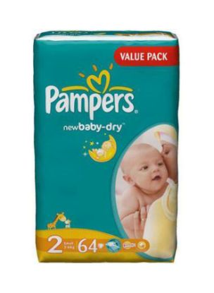 Picture of Pampers Baby Diaper Small (Size 2) 64's