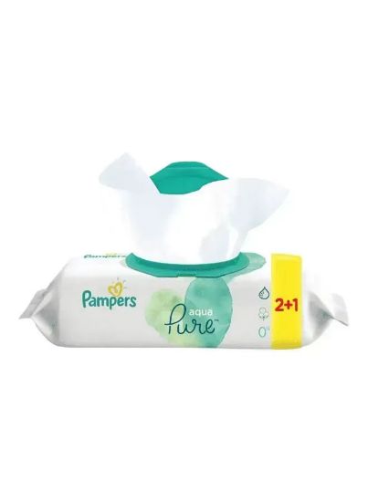 Picture of Pampers Baby Wipes Aqua Pure 3x48's