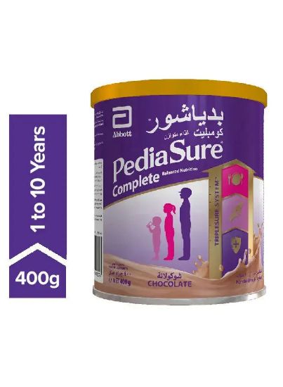 Picture of Abbott Pediasure Complete Triple Sure Formula Chocolate For 1-10Years 400gm