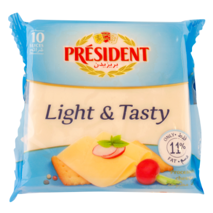 Picture of President Cheese Light & Tasty 10 Slices, 200gm