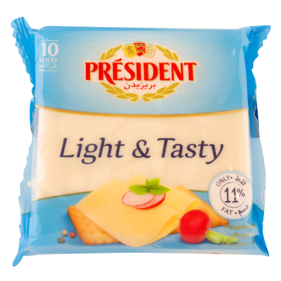 Picture of President Cheese Light & Tasty 10 Slices, 200gm