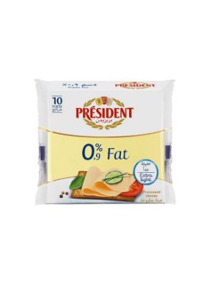 Picture of President Fat Free Extra Light Cheese Slices, 10x200gm