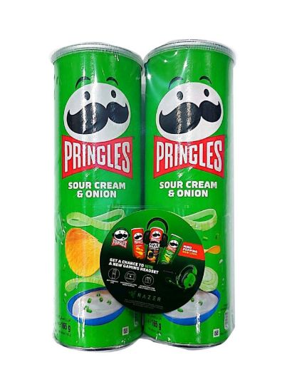 Picture of Pringles Chips Sour Cream & Onion 2x165gm