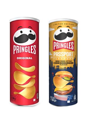 Picture of Pringles Chips Original + Passport Cheeseburger 2x165gm