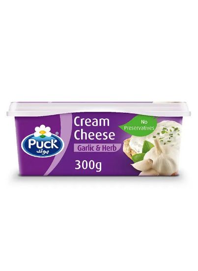 Picture of Puck Garlic & Herbs Natural Cream Cheese, 300gm