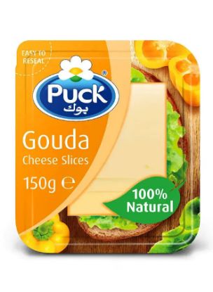 Picture of Puck Natural Gouda Cheese Slices, 150gm